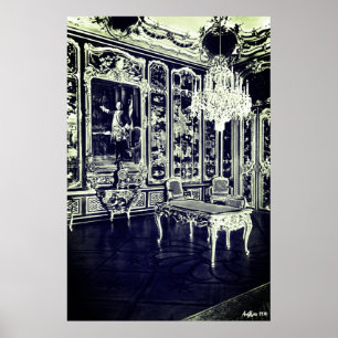 Antieke Weense Schonbrunn paleis Vieux Laque Kamer Poster