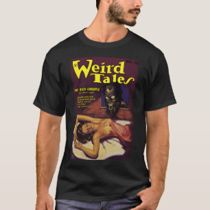 Antieke Weird Tales Magazine Koningin Zwarte Kust T-shirt