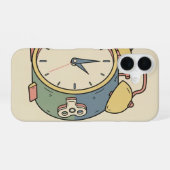 Antieke Wekker iPhone 16 Hoesje (Achterkant horizontaal)