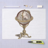 Antieke Wereldbol, Witte BG Tissuepapier (Craft)