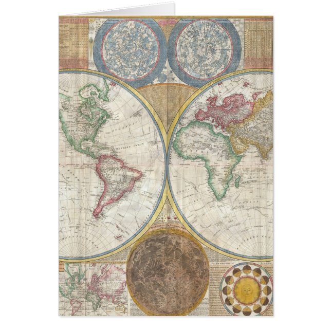 Antieke Wereldkaart (Voorkant)