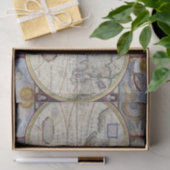 Antieke Wereldkaart #3 Tissuepapier (Geschenk)