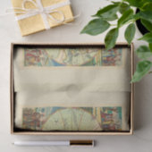 Antieke Wereldkaart #4 Tissuepapier (Geschenk)