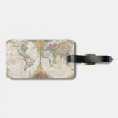 Antieke Wereldkaart Bagagelabel (Achterkant horizontaal)