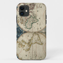 Antieke Wereldkaart - Blaeu, Joan 1664 iPhone 11 Hoesje
