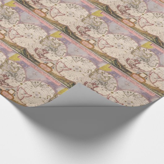 Antieke Wereldkaart Cadeaupapier (Hoek)