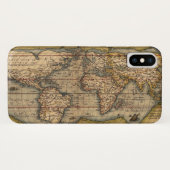 Antieke Wereldkaart door Abraham Ortelius 1564 Case-Mate iPhone Case (Achterkant (horizontaal))