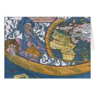 Antieke Wereldkaart met Claudius Ptolemaeus, 1507