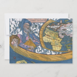 Antieke Wereldkaart met Claudius Ptolemaeus, 1507