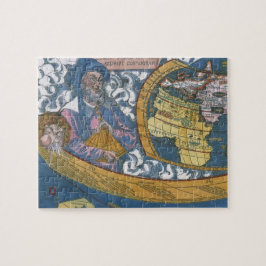 Antieke Wereldkaart met Claudius Ptolemaeus, 1507 Legpuzzel