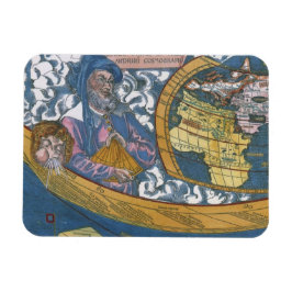 Antieke Wereldkaart met Claudius Ptolemaeus, 1507 Magneet