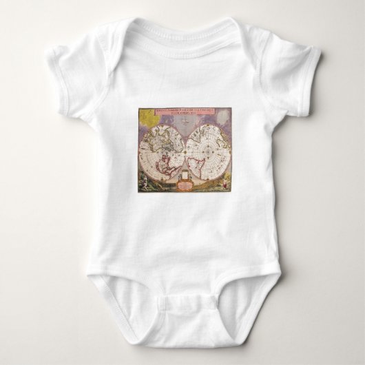 Antieke Wereldkaart Romper (Voorkant)