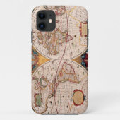 Antieke Wereldkaart Rond 1600 Case-Mate iPhone Hoe Case (Achterkant)