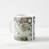 Antieke Wereldkaart uit de Oude Wereld door Pieter Koffiemok (Voorkant links)