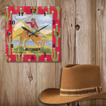 Antieke Western Cowboy Rodeo Kunst Wild West Thema