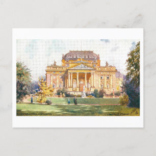 Antieke Wiesbaden Konigl Hoftheater Duitsland Briefkaart