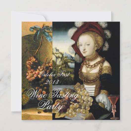 ANTIEKE WIJNPROEVERIJ OP DE DRUIVENWIJGAARD KAART (Voorkant)