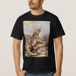 Antieke Wilde Dieren, Sneeuwluipaard door CE Swan T-shirt