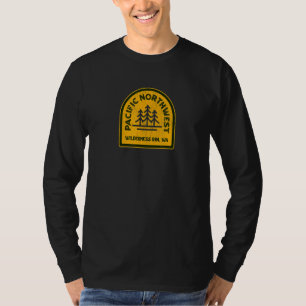 Antieke Wildernis Rand Washington PNW Stille Oceaa T-shirt