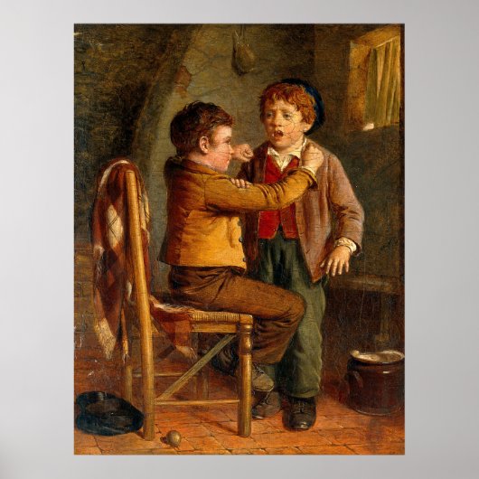 Antieke William Hemsley De Jonge Tandarts Poster (Voorkant)