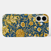 Antieke William Morris Cherwell Blauwe Bloem Kunst Case-Mate iPhone Case (Achterkant (horizontaal))