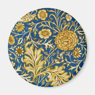 Antieke William Morris Cherwell Blauwe Bloem Kunst Magneet