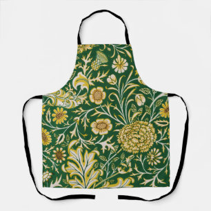 Antieke William Morris Cherwell Groene Bloem Kunst Schort