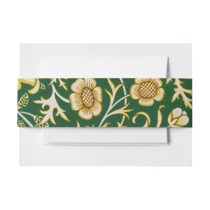 Antieke William Morris Cherwell Groene Bloem Kunst Uitnodigingen Wikkel