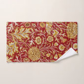 Antieke William Morris Cherwell Rode Bloem Kunst Bad Handdoek (Handdoek)