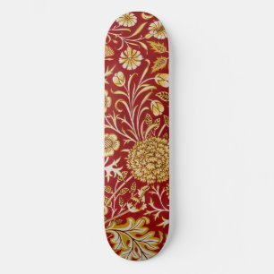 Antieke William Morris Cherwell Rode Bloem Kunst Persoonlijk Skateboard