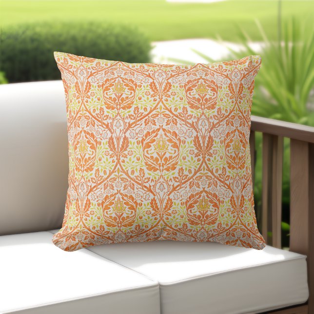 Antieke William Morris Golden Bough Buitenkussen (Vintage Golden Bough Pillows: Timeless Elegance for Your Outdoor Haven! 🍃🌻)