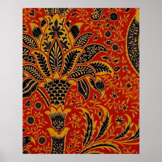 Antieke William Morris India Behang Poster (Voorkant)