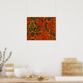 Antieke William Morris India Behang Poster (Keuken)