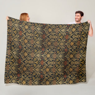 Antieke William Morris Roos en Lelie Fleece Deken