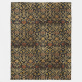 Antieke William Morris Roos en Lelie Fleece Deken (Voorkant)