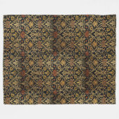 Antieke William Morris Roos en Lelie Fleece Deken (Voorkant (Horizontaal))