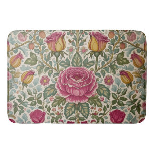 Antieke William Morris Roos Florale Art Nouveau Badmat