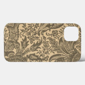 Antieke William Morris Sepia Tane Botanische Case-Mate iPhone Case (Achterkant (horizontaal))