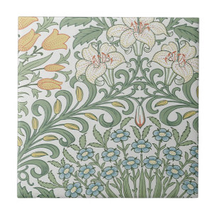 Antieke William Morris tuin  Tegeltje
