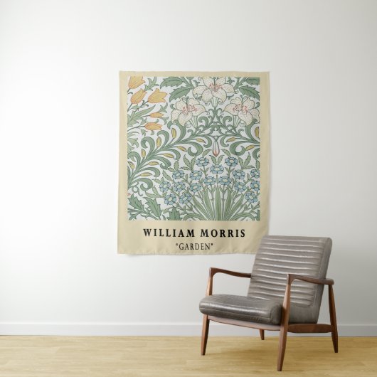 Antieke William Morris Tuin Wandkleed (In situ)