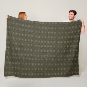 Antieke William Morris Tulp en Lelie Tegel Fleece Deken