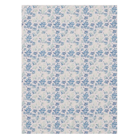 Antieke Willow Leaf Blauwe Bloemen Tafelkleed (Voorkant)