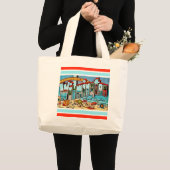 Antieke Wilmington NC Grote Tote Bag (Voorkant (product))