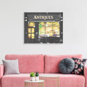 Antieke winkel canvas afdruk (Insitu (Woonkamer))