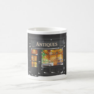 Antieke winkel koffiemok