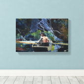 Antieke Winslow Homer De Adirondack Gids Canvas Afdruk (Insitu (Houten vloer))