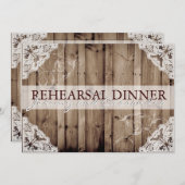 Antieke witte kant bruiloft repetitie kaart (Voorkant / Achterkant)