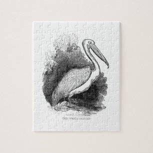 Antieke Witte Pelikaan Legpuzzel