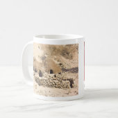 antieke woestijnwoning koffiemok (Voorkant links)