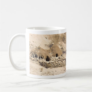 antieke woestijnwoning koffiemok